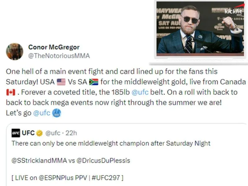 Conor McGregor quảng bá cho UFC 297