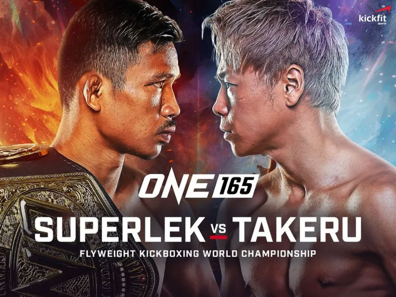 Trận tranh đai vô địch Kickboxing giữa Superlek và Takeru trong lịch đấu ONE 165