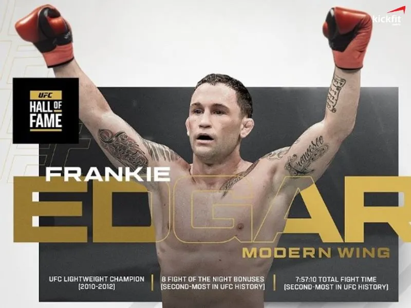 Võ sĩ Frankie Edgar sẽ là người đầu tiên được vinh danh trên Đại sảnh danh vọng UFC trong năm 2024