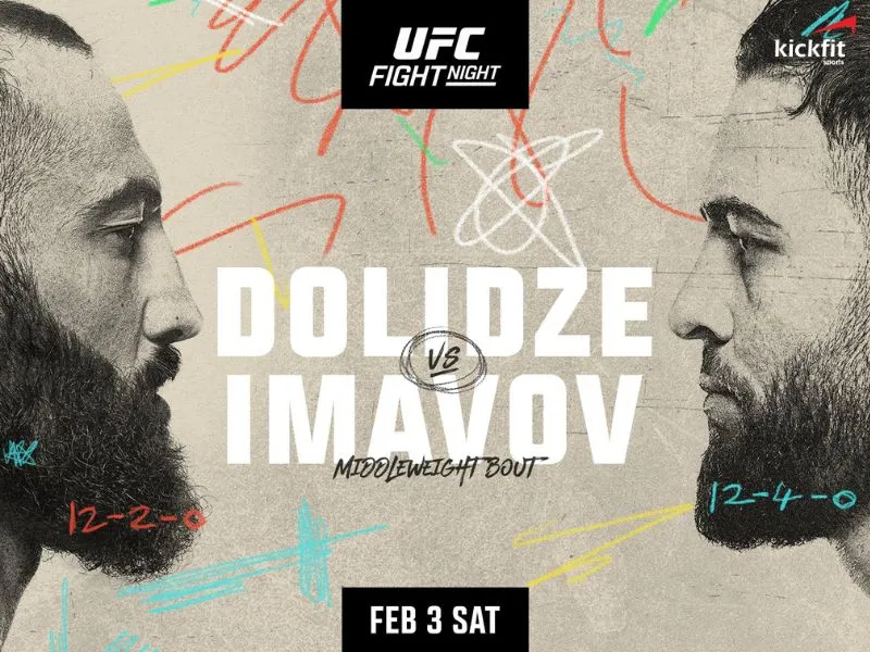 Xem trực tiếp UFC Fight Night: Dolidze vs Imavov