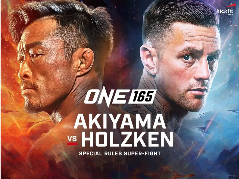 Yoshihiro 'sexyama' Akiyama và Nieky Holzken đối đầu trong một trận đấu luật đặc biệt