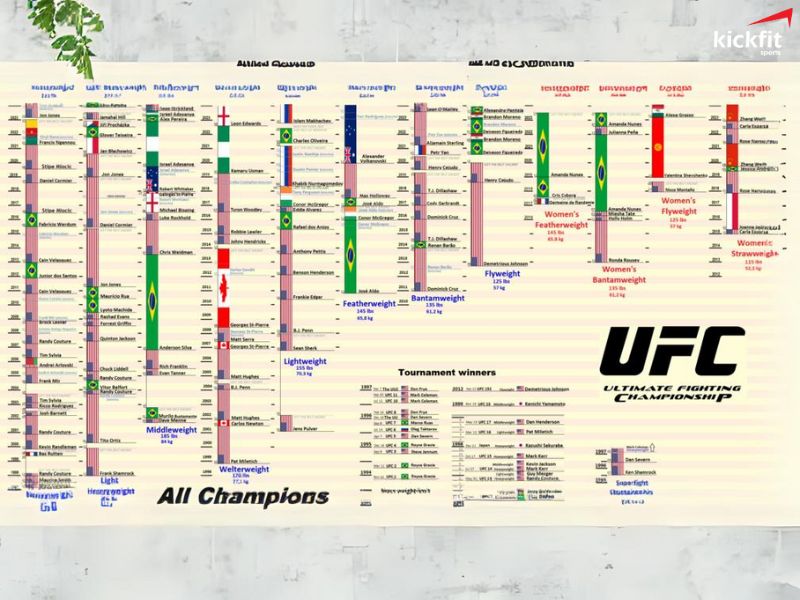 Bảng xếp hạng UFC được tạo ra bởi một hội đồng bình chọn gồm các thành viên truyền thông