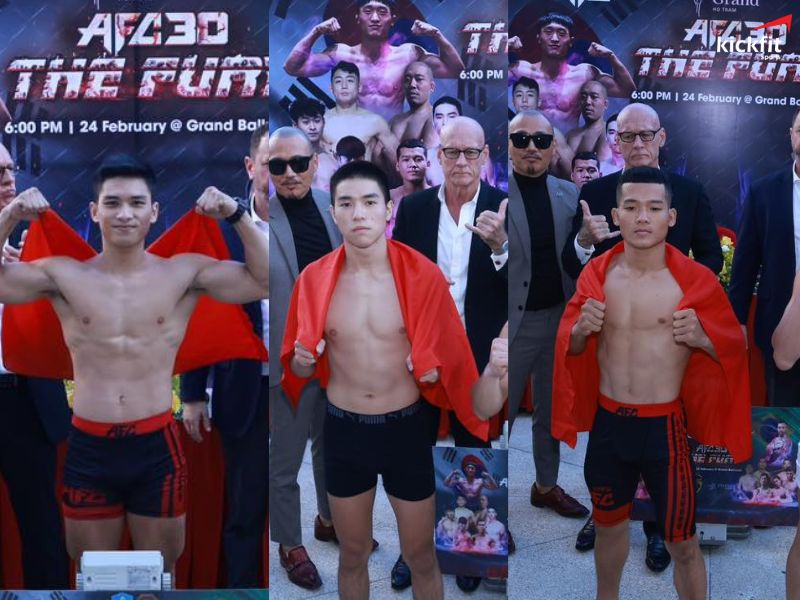 Mùi Trọng Vinh, Lưu Đức Mạnh, Chu Minh Quang là 3 võ sĩ Việt sẽ tham gia MMA AFC 30