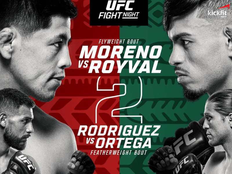 Xem trực tiếp UFC Fight Night 237: Brandon Moreno vs Brandon Royval 2