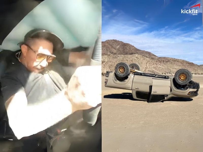 Brendan Schaub đã gặp tai nạn lật xe khá nghiêm trọng khi di chuyển giữa sa mạc