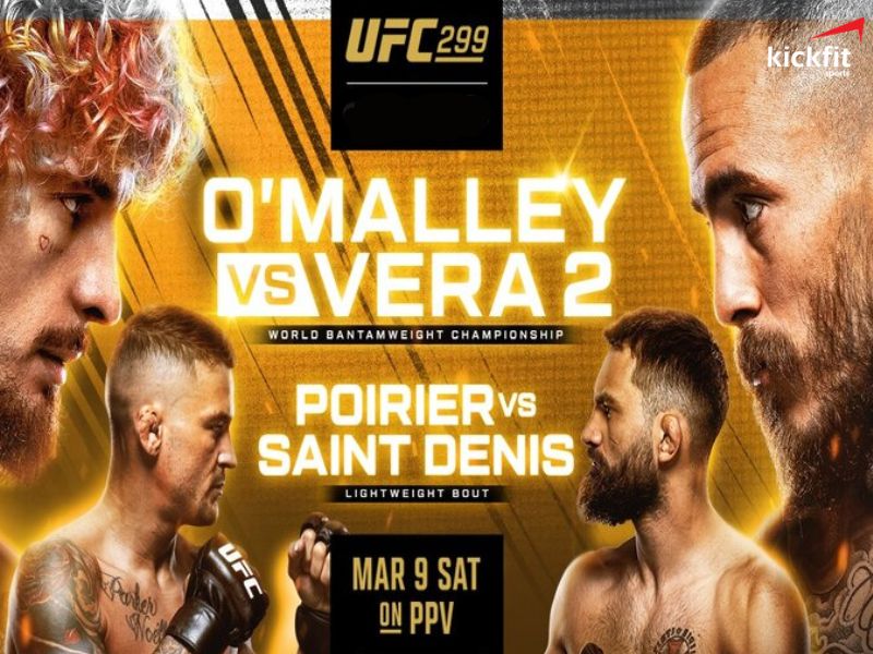 Lịch đấu UFC 299: Sean O'Malley vs Marlon Vera