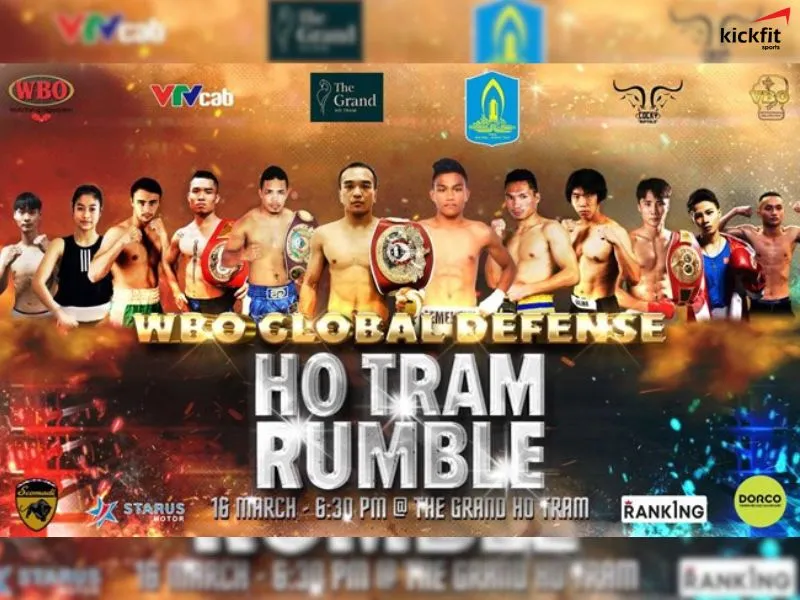 WBO Global Match sự kiện boxing theo thể thức quốc tế sẽ diễn ra vào ngày 16/3 tại The Grand Ho Tram Strip