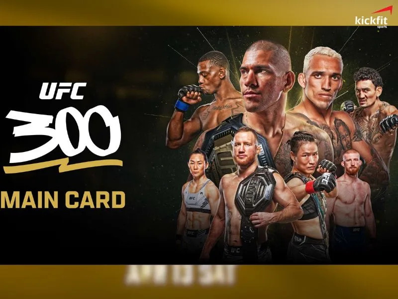 Đội hình thi đấu trong thẻ chính của UFC 300
