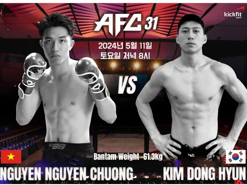 Nguyễn Nguyên Chương sau khi tranh đai tại LION không thành công muốn thử sức tại MMA AFC 31
