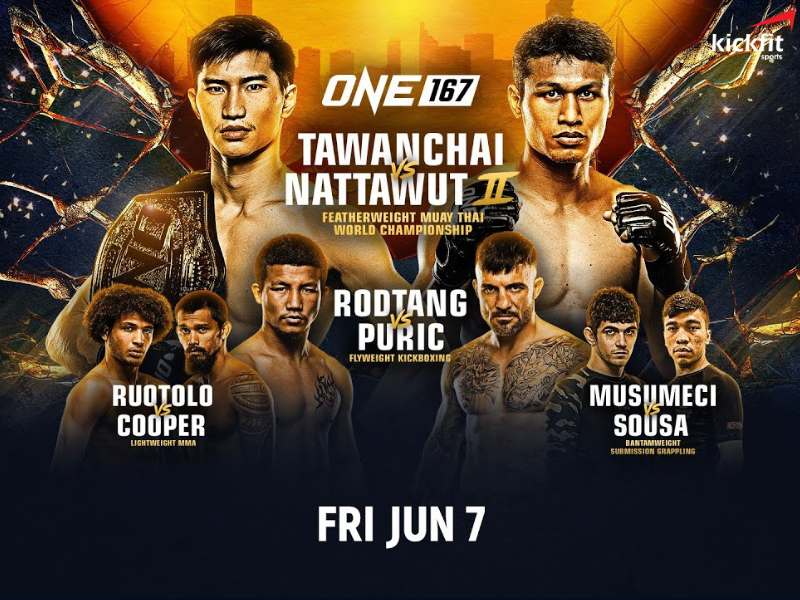 Lịch thi đấu ONE 167: Tawanchai vs Nattawut II 