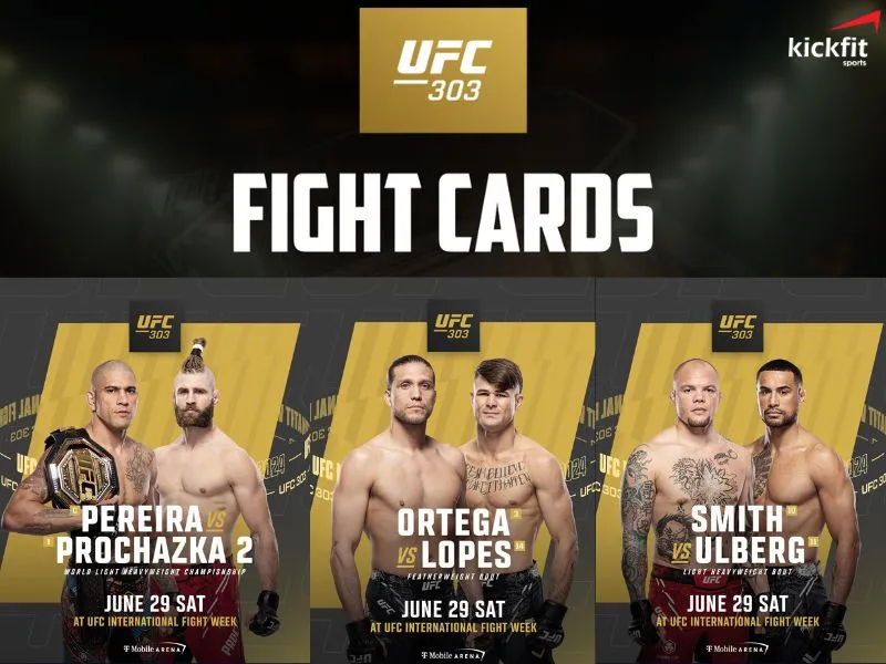 Cập nhật danh sách các trận đấu UFC 303 mới nhất