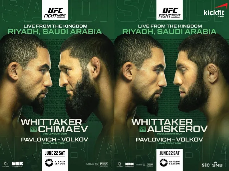 UFC Saudi Arabia thay trận đấu chính vì Khamzat Chimaev rút lui