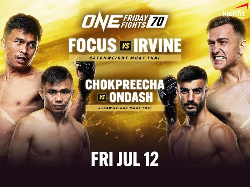 Cập nhật lịch đấu ONE Friday Fight 70