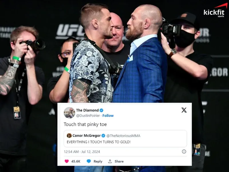 Dustin Poirier khịa đểu Conor McGregor công khai trên MXH