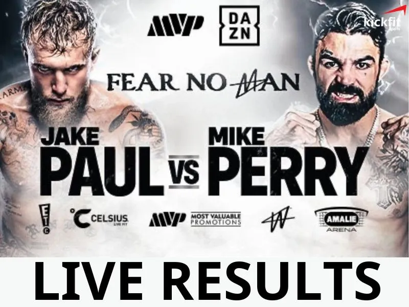 Kết quả trận đấu Boxing Jake Paul vs Mike Perry