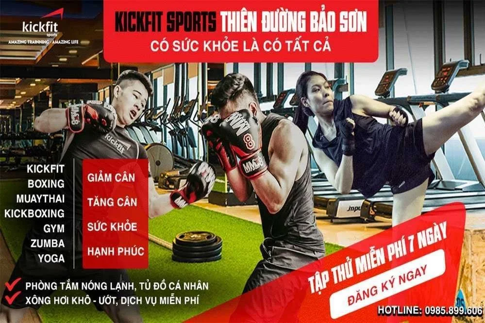 Kickfit Sports Thiên Đường Bảo Sơn – phòng tập đa năng “sang chảnh”