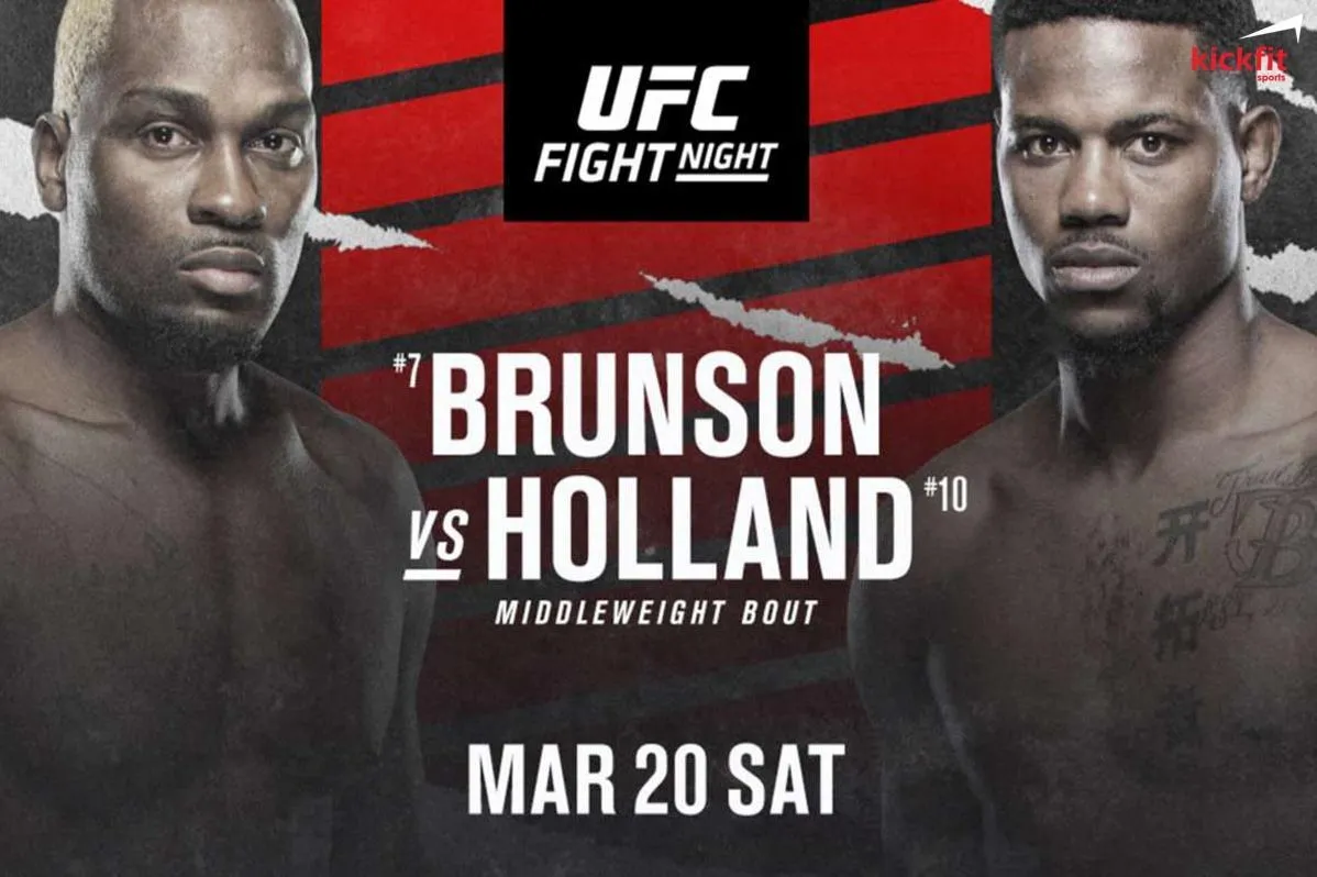 Kết quả, tiền thưởng chính thức UFC Fight Night 188: Brunson vs Holland