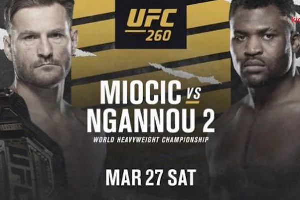 Dự đoán kết quả trận đấu thẻ chính UFC 260 giữa Miocic vs Ngannou