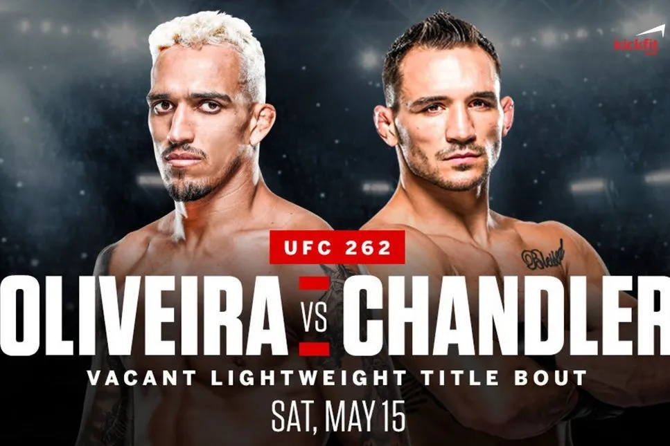 Michael Chandler đấu với Charles Oliveira để xác định nhà vô địch hạng nhẹ mới tại UFC 262