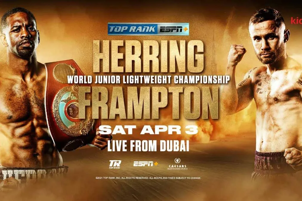 Trận đấu MMA Jamel Herring vs Carl Frampton Junior được phát sóng ngày 3 tháng 4