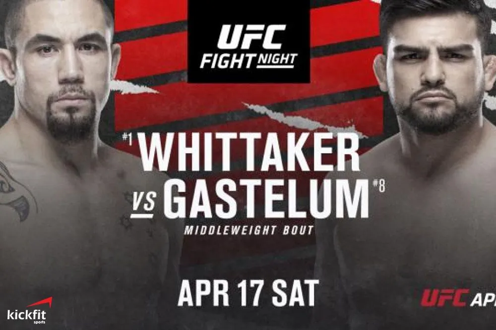Cập nhật chính thức: Thẻ đấu trận UFC Fight Night: Whittaker vs Gastelum