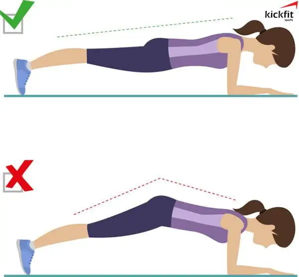 Bài tập tăng cơ giảm mỡ cho nữ - Plank
