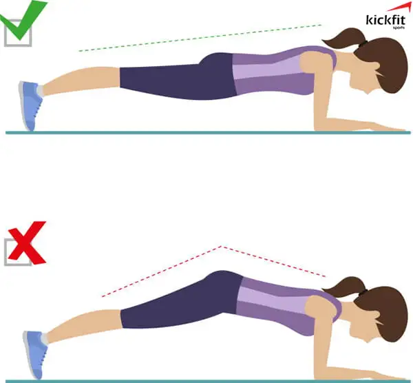 Các bài tập sau sinh giảm mỡ bụng cho người sinh mổ - Bài tập Plank