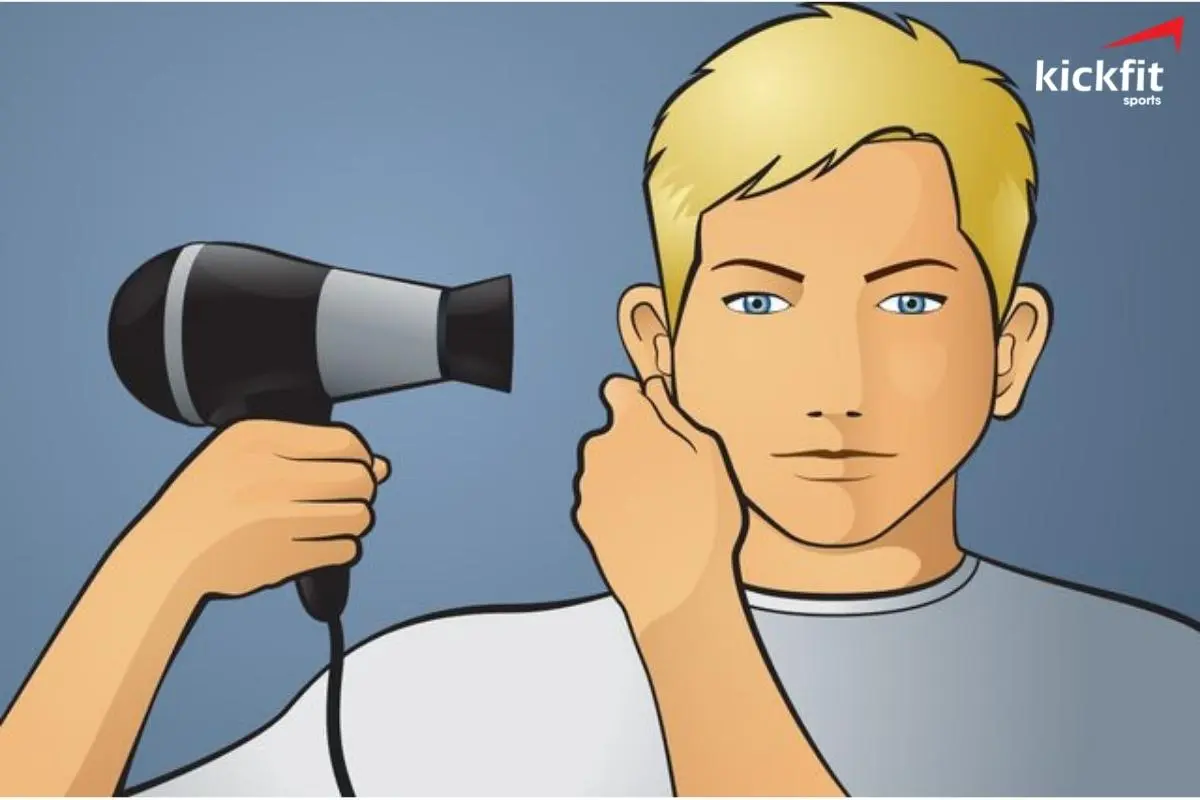 Máy sấy có thể khiến nước bốc hơi khỏi tai, xử lý tốt triệu chứng ù tai