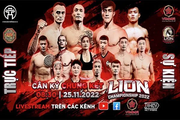 Công bố thứ tự các trận đấu chung kết MMA Lion Championship 2022