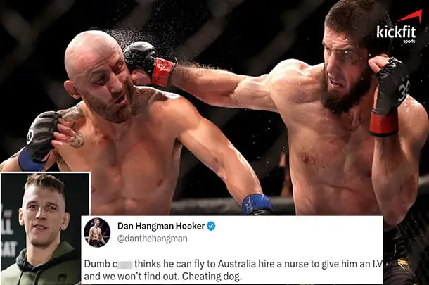 Islam Makhachev bị cáo buộc sử dụng chất cấm tại UFC 284 bởi Dan Hook