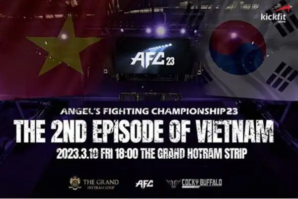 Công bố danh sách thi đấu tại Angel’s Fighting Championship lần thứ 23 được tổ chức tại Việt Nam