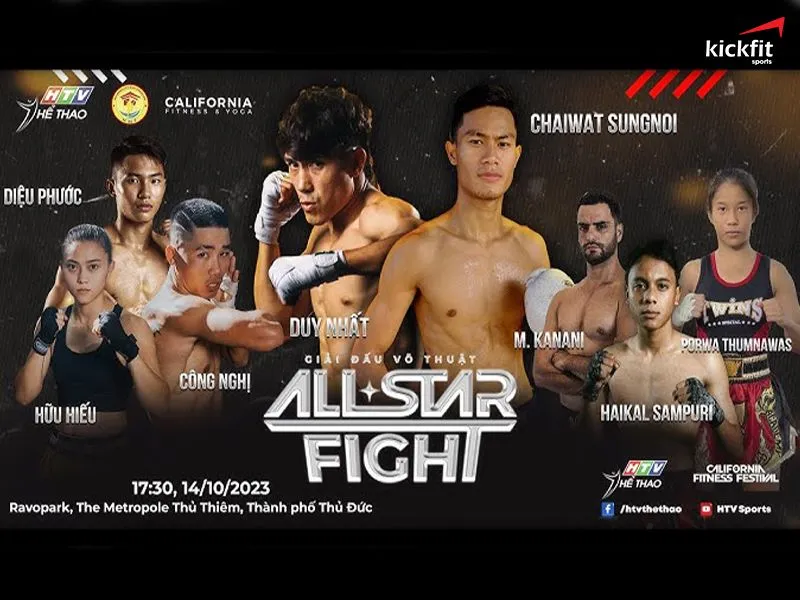 Trực tiếp giải đấu võ thuật ngoài trời All Star Fight 2023