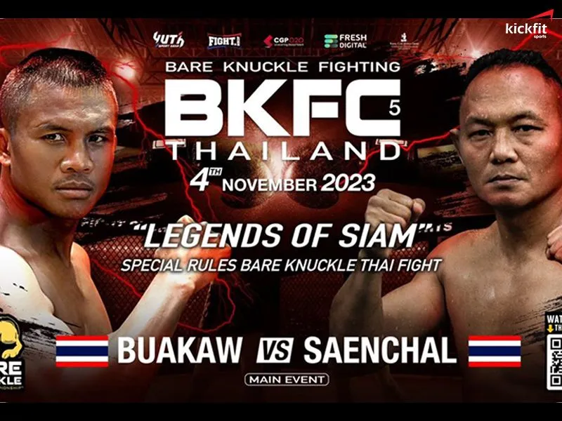 Lịch Buakaw và Saenchai đấu tại BKFC Thailand 5: Legends of Siam