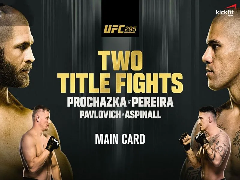 Trực tiếp UFC 295: Hai cựu vương Procházka vs Pereira đối đầu
