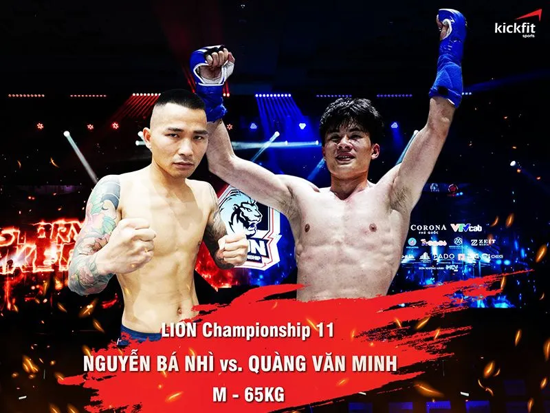 Trận đấu hạng 65kg thứ 3 LION Championship 11: Quàng Văn Minh vs Nguyễn Bá Nhì