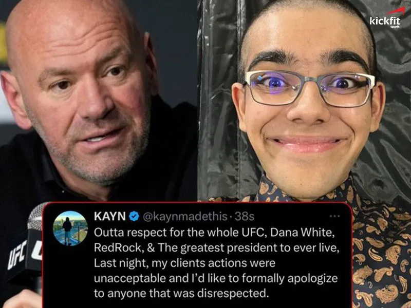 Quản lý của N3on đưa ra lời xin lỗi tới Dana White