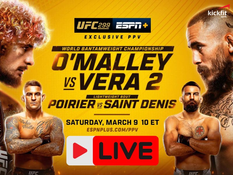 Trực tiếp UFC 299: O’Malley vs Vera 2