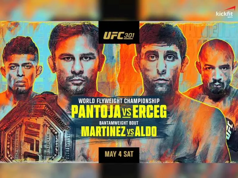 Lịch đấu UFC 301: Pantoja vs Erceg 
