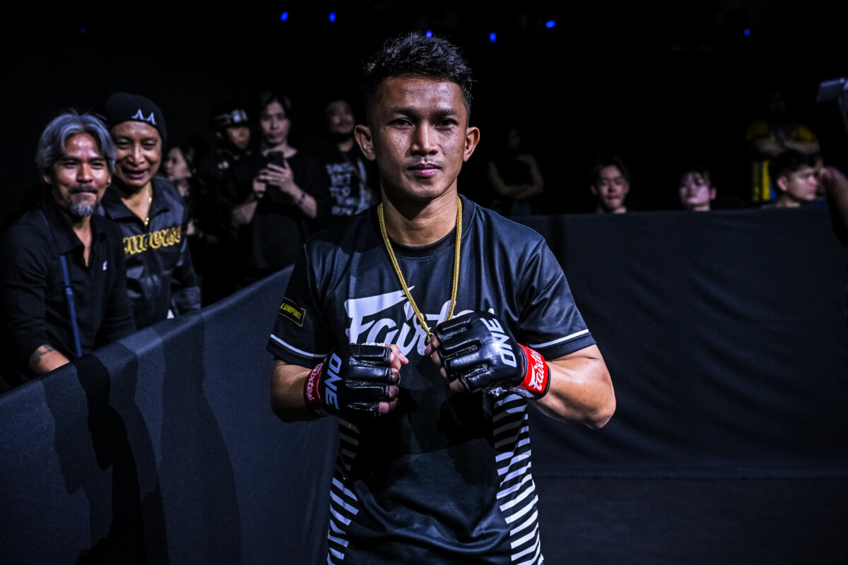 Watcharaphon moments before his fight against Mungkorn Boomdeksean at ONE Friday Fights 103.